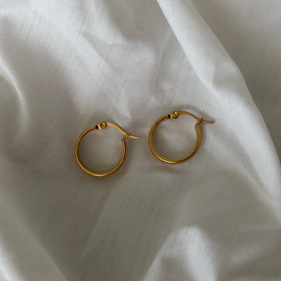 Aldo Stainless Steel Small Hoop Earrings - Picture 1 of 3